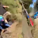 Captura de video, accidente en tramo Rere., La Tribuna