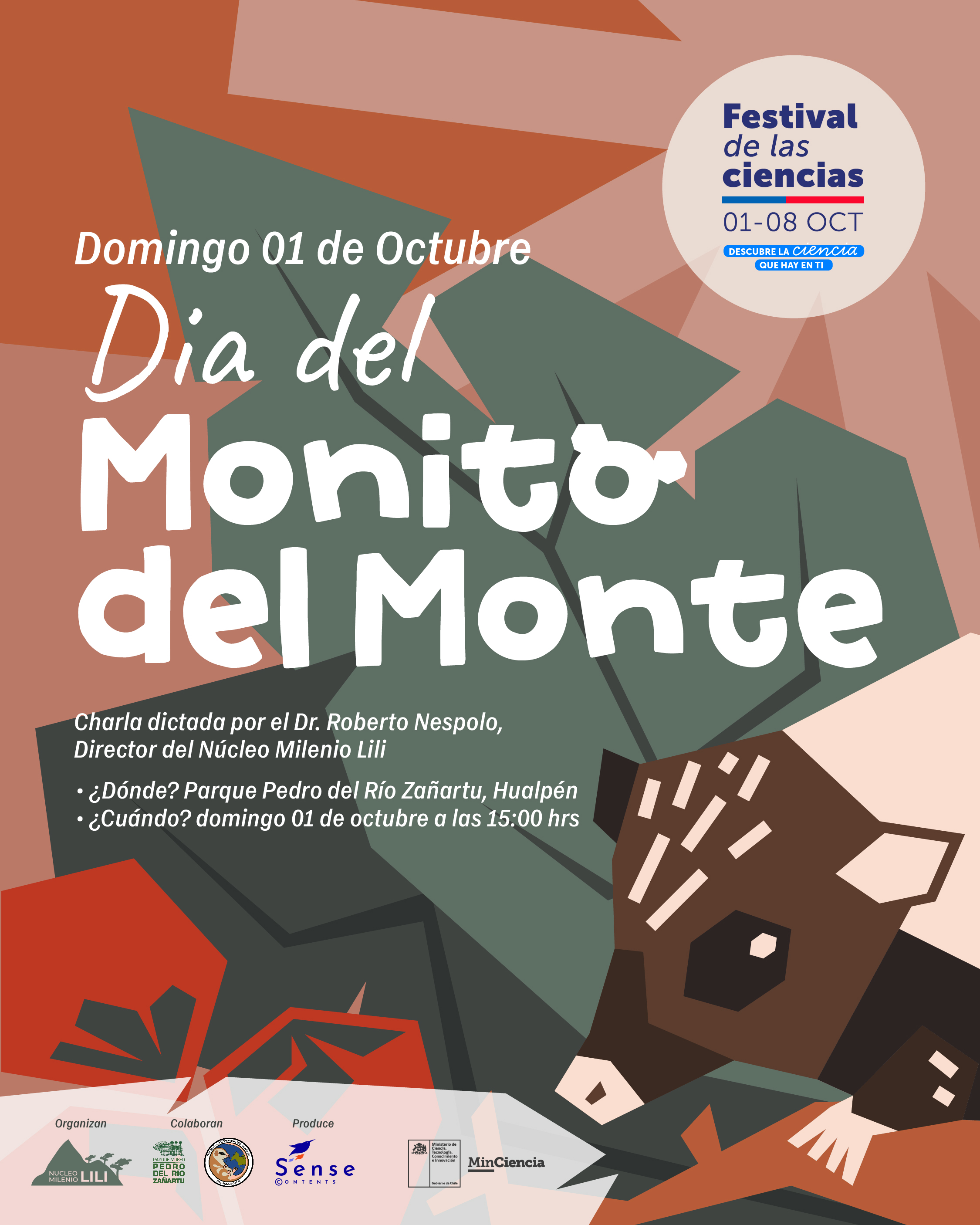 Día del Monito del Monte se celebrará el domingo 1 de octubre en Hualpén / cedida