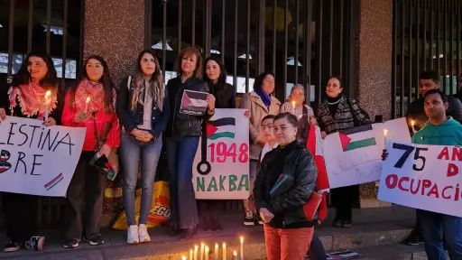 En Los Ángeles realizan velatón por las víctimas del conflicto entre Israel y Palestina 