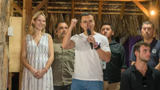 Daniel Nova Azín, el presidente electo más joven de Ecuador