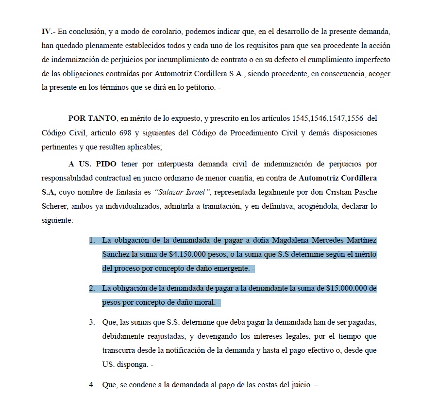 Demanda contra automotora / La Tribuna