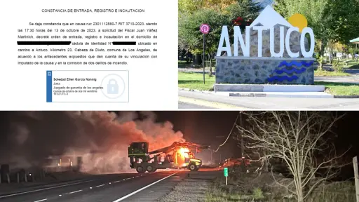 Buscan a funcionaria municipal de Antuco por presunta participación en ataque incendiario en Quilleco