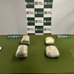 La droga incautada en el peaje Las Maicas de Mulchén, Cedida