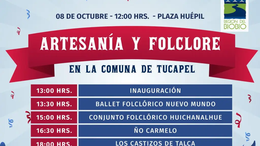 Afiche de la fiesta de la Artesanía y Folklore, Cedida