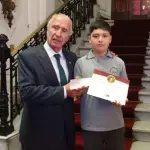 Alumno de Quilleco ganador del “Concurso Histórico Estudiantil Bernardo O’Higgins 2023” recibe su distinción en Santiago