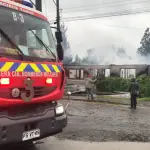 Incendio en San Carlos Purén, Cuerpo Bomberos Mulchén