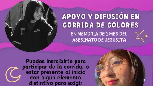 Poleras, globos, carteles: Familia invita a la comunidad a participar en corrida por María Jesús