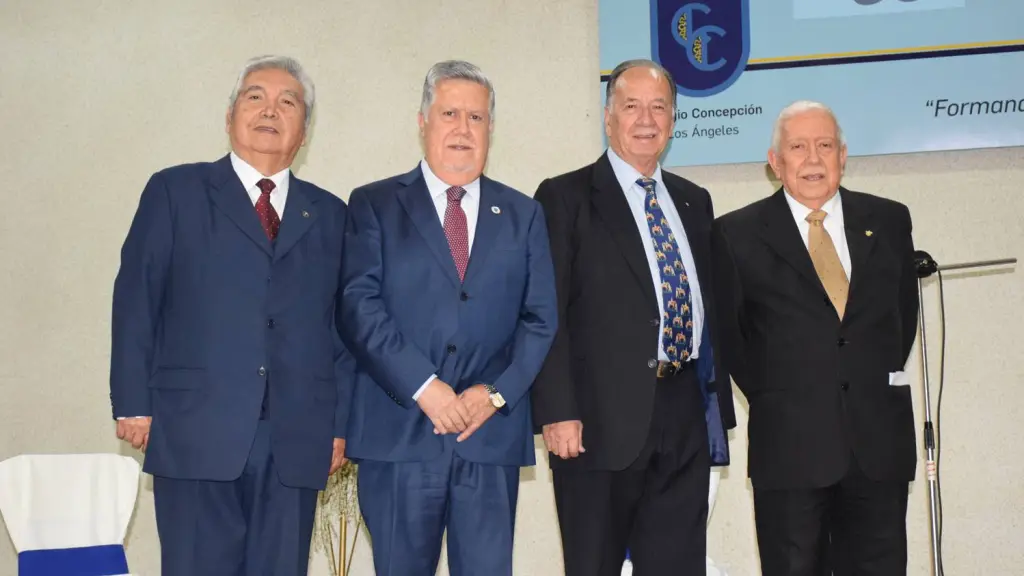 Justo Huenchullán, director Corporación Educacional Concepción Los Ángeles - Juan Marchant, tesorero Corporación Concepción Los Ángeles - José Pérez Arriagada, director Corporación Educacional Concepción Los Ángeles  - Fermín Roa Vallejos, presidente Corp | 