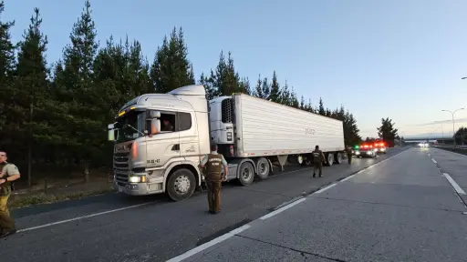 Recuperan millonaria carga de salmones robada a camionero en Ruta 5 Sur: Hay dos detenidos 