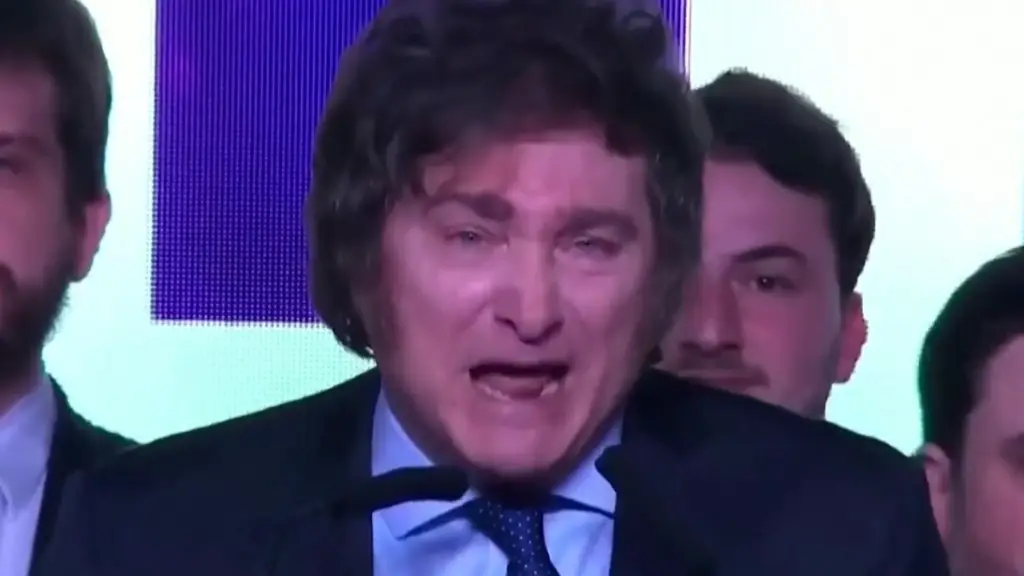 Javier Milei, Captura de pantalla web