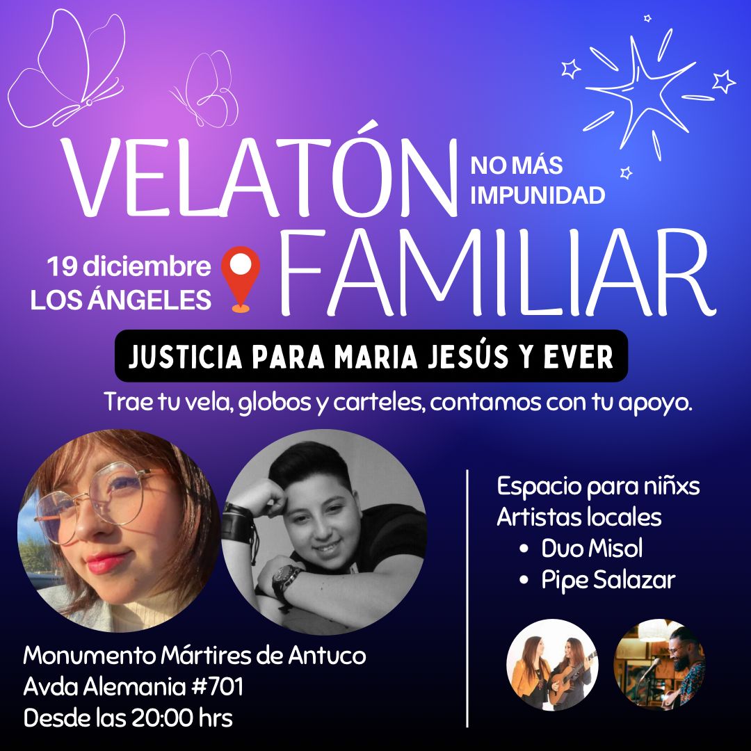 Afiche Velatón Familiar / Cedida