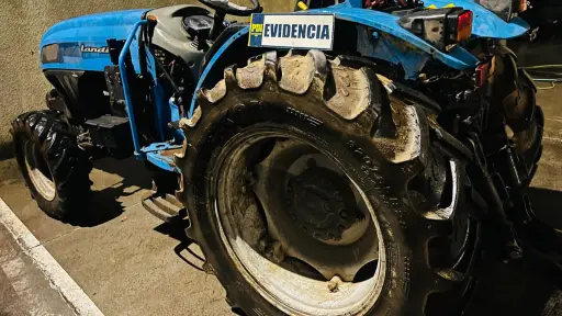Araucanía: Recuperan tractor robado en Vilcún y arrestan a presunto responsable por receptación