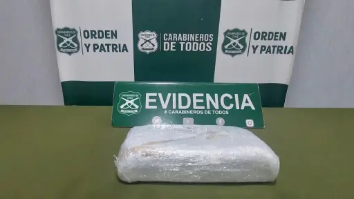 Cabrero: Colombiano es detenido con un kilo de droga al interior de bus en Ruta 5 Sur 