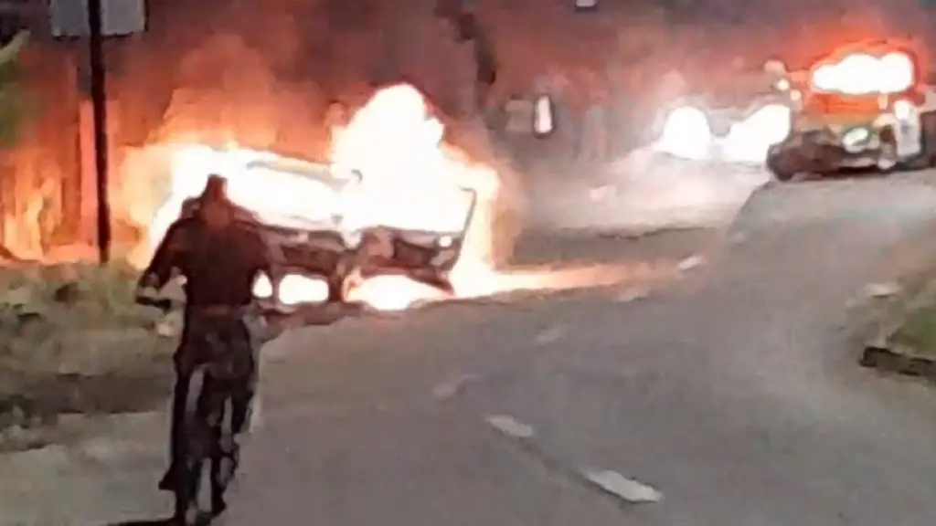 Incendio de vehículo en Los Ángeles, Redes sociales
