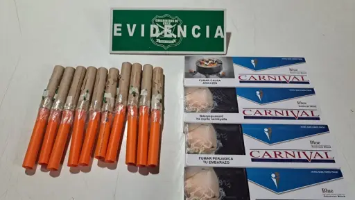 Mulchén: Menores de edad son arrestados tras portar fuegos artificiales y cigarros de contrabando
