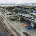 EFE Sur informa un 30% de avance en nuevo puente ferroviario e inicia lanzamiento de vigas con innovadora tecnología constructiva , EFE