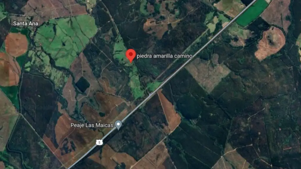 Sector Piedra Amarilla y peaje Las Maicas / Captura Google Maps 