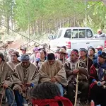 Un aspecto del encuentro mapuche en Cabrero., Cedida