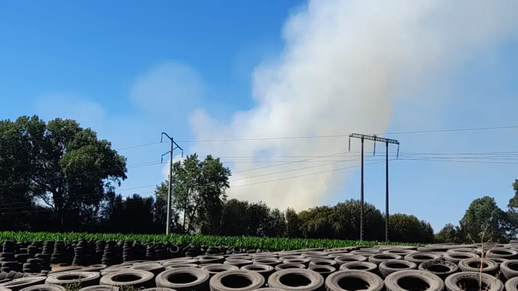 Incendio por quema de pastizales, La Tribuna