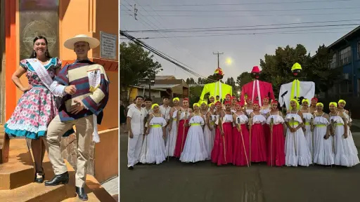 Ballet y pareja cuequera de Mulchén buscan encantar con su arte en Futrono y Calama