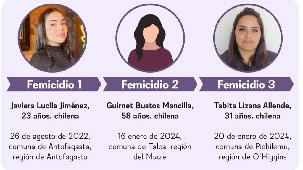 Violencia de Género: Cronología de femicidios en Chile en lo que va del 2024, La Tribuna