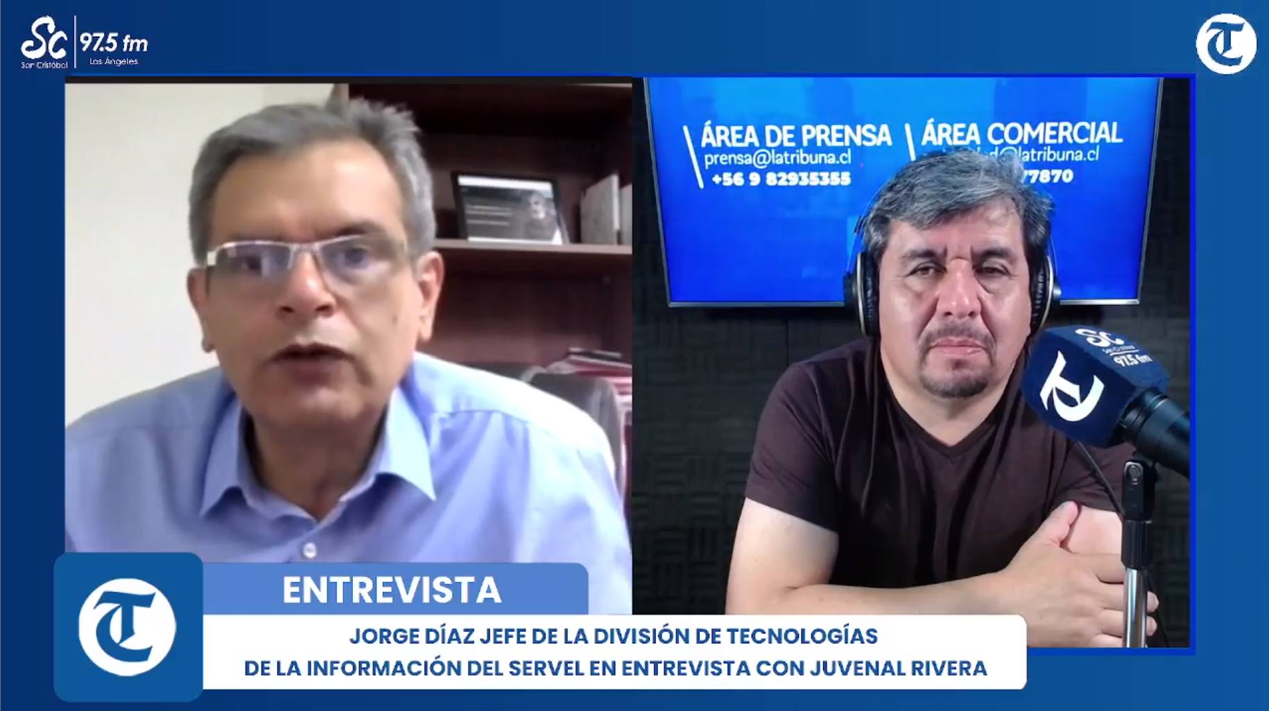 Jorge Díaz en entrevista con Juvenal Rivera / Captura