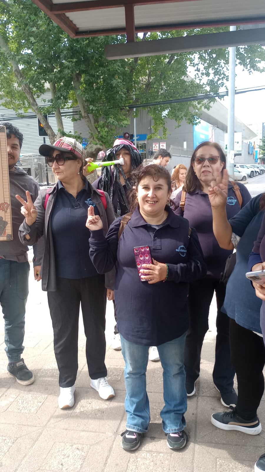 Protesta trabajadores Servimaule / Cedida