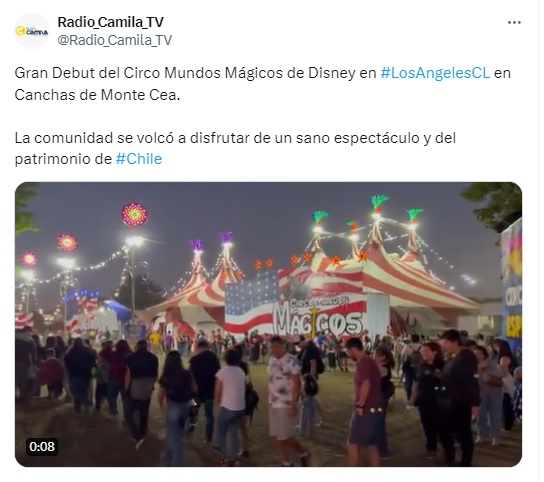 Circo en Los Ángeles / Redes sociales