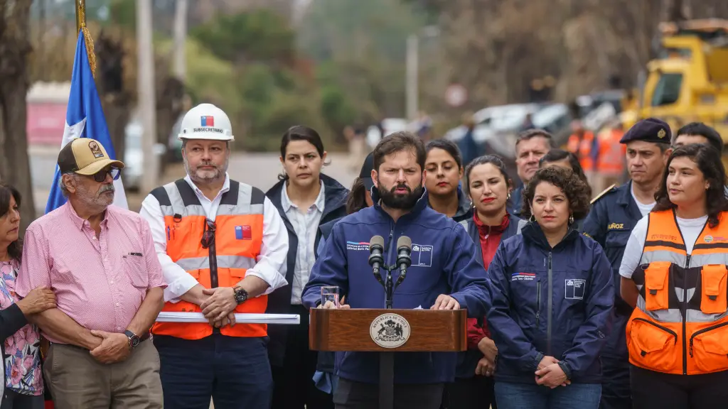 Presidente Boric anuncia soluciones transitorias a familias damnificadas por los incendios en la Región de Valparaíso, Cedida