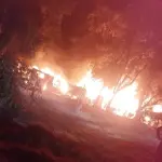 Una persona fallecida deja incendio estructural en el sector Duqueco en Los Ángeles