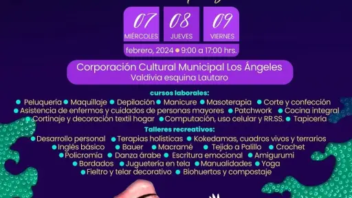 Inscríbete ya: Talleres Cemujer abre sus puertas en la Corporación Cultural Municipal de Los Ángeles