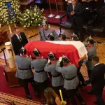 Los restos del fallecido exjefe de Estado serán velados en la sede del Congreso Nacional en Santiago hasta el viernes 9 de febrero, cuando se realice su funeral., Agencia Uno