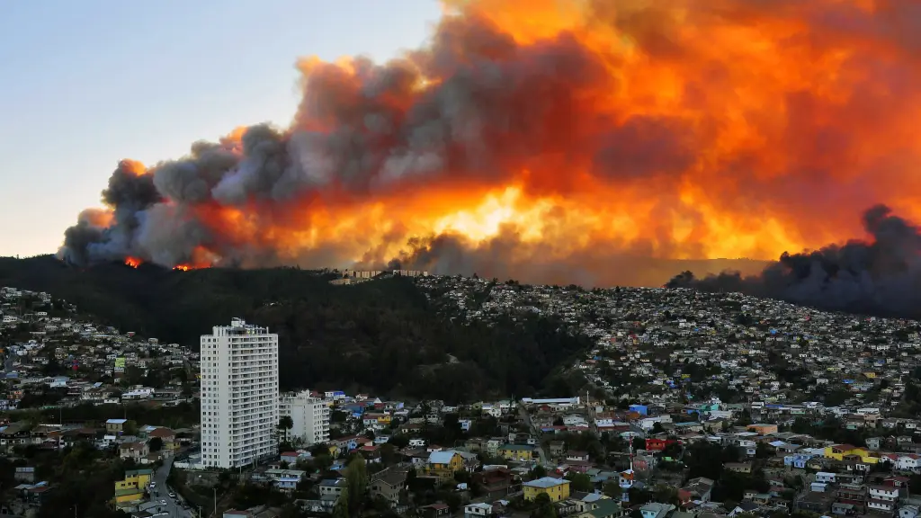 A la hora, los incendios en la región de Valparaiso han cobrado 112 vidas., Cedida