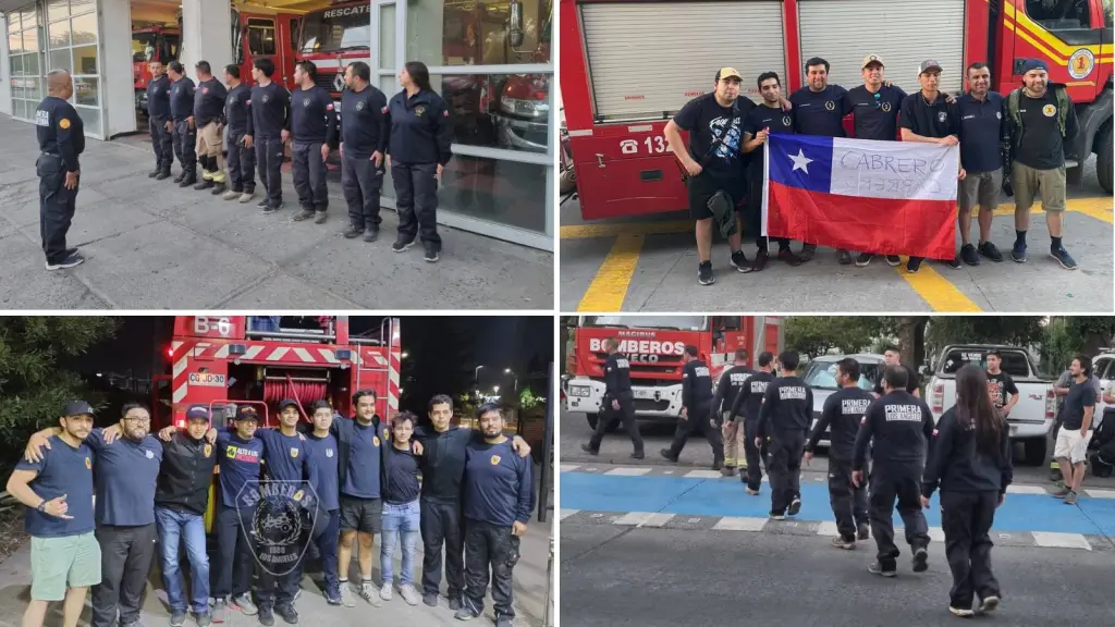 Bomberos de Los Ángeles y Cabrero acuden en apoyo al incendio en la región de Valparaíso, La Tribuna