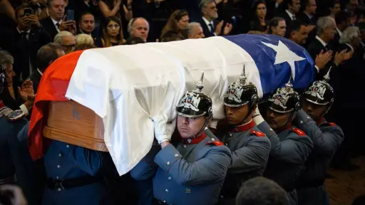Multitudinario último adiós al ex presidente Sebastián Piñera 