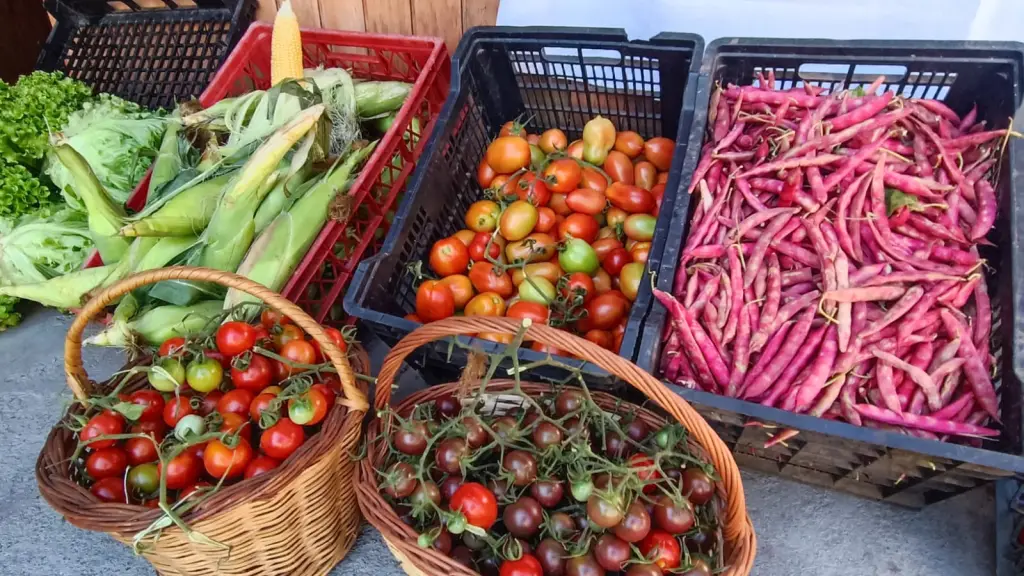 Productos feria agrícola Mulchén.