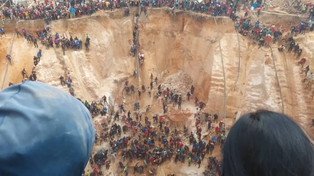 El derrumbe se registró en la mina Bulla Loca ubicada en La Paragua, Estado Bolívar., Redes sociales