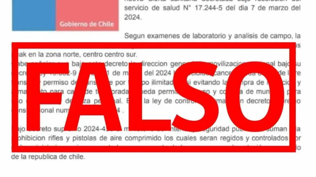 Desmienten anuncio de temporada de caza 2024 para Chile.