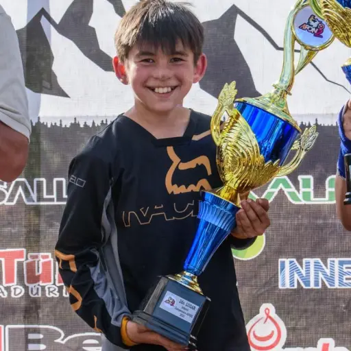 Ricardo Stevenson, destacado piloto nacional de Motocross en la categoría infantil / Cedida 