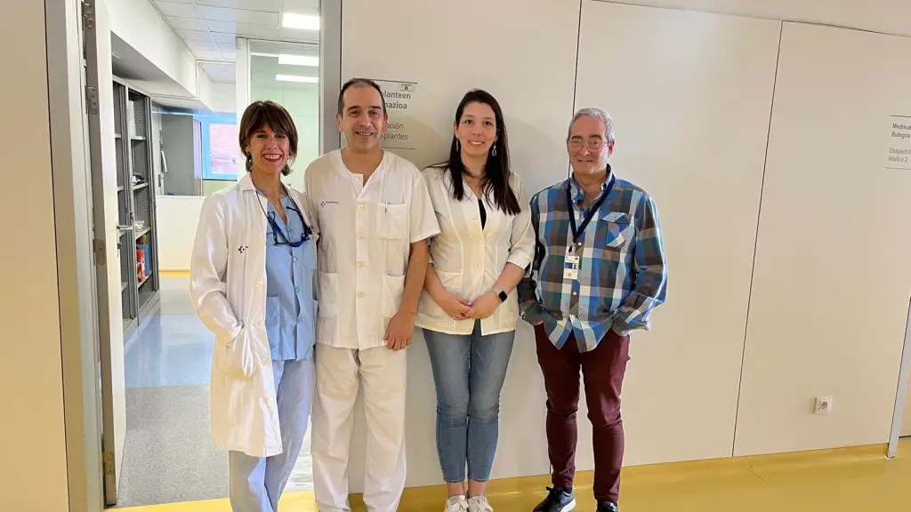La doctora Mónica Silva está trabajando con la Coordinación de Trasplantes del Hospital del País Vasco. , cedida