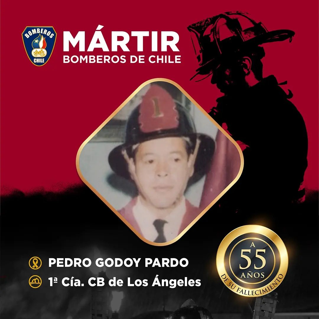 Mártir Pedro Godoy Pardo / Cuerpo de Bomberos Los Ángeles