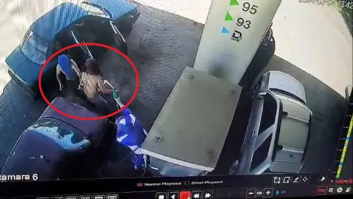 VIDEO Con chorro de bencina frustran asalto de servicentro en Los Ángeles: Delincuentes son detenidos