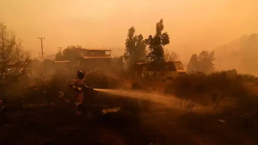 ACTUALIZACIÓN: Informan dos focos de incendios simultáneos en la comuna de Tirúa