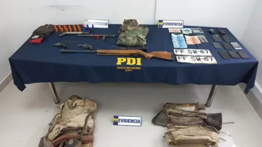 Operativo dejó tres detenidos por diversos delitos en La Araucanía: Uno es menor de edad