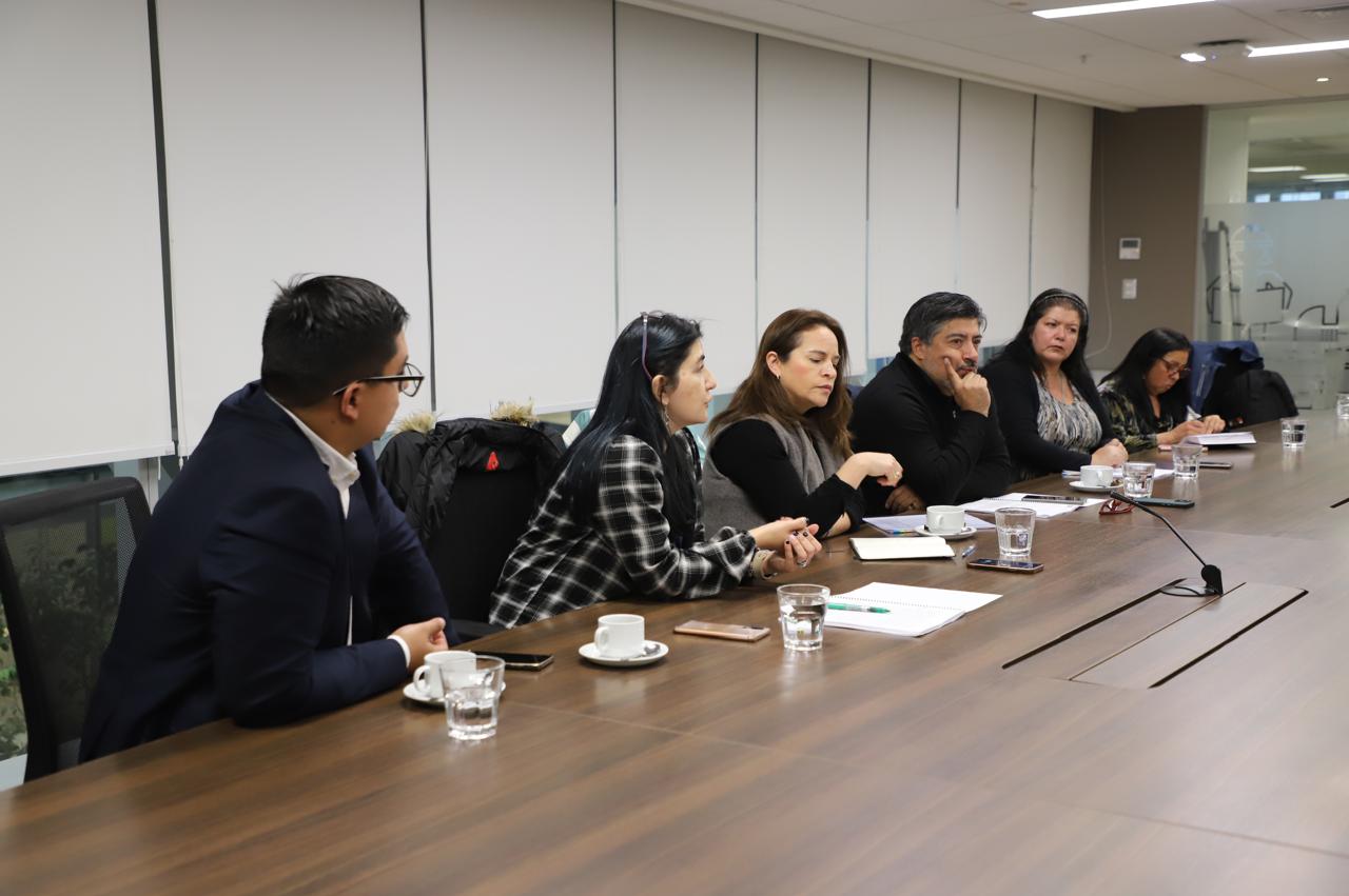 La comitiva de autoridades de la zona que viajó a Santiago. / La comitiva de autoridades de la zona que viajó a Santiago.