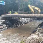 Reparan puente El Peligro del sector Quillaileo en Santa Bárbara