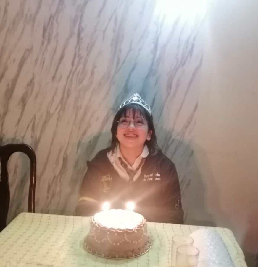 María Jesús Troncoso en su cumpleaños 16, el 22 de mayo de 2023 / Cedida