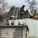 Incendio se produjo por falta de mantenimiento en ducto de estufa., Cuerpo de Bomberos de Mulchén