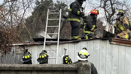 Incendio estructural afectó a una vivienda en Mulchén