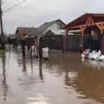 Inundaciones por desborde del Río Mulchén, cedida